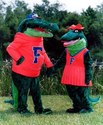 photo of UF's mascots