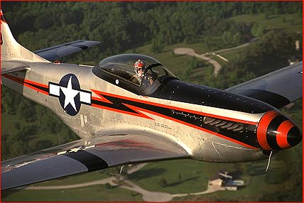 photo of a P51 fighter
